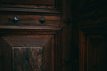 vintage, tua, kayu, pintu, pintu masuk, Indah, Barcelona, ​​Spanyol