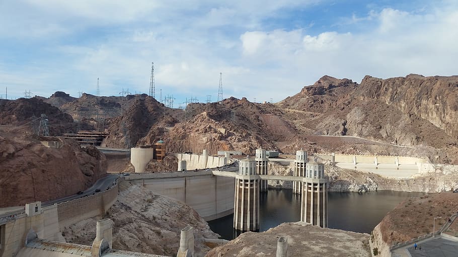 Hooverova přehrada, nevada, nádrž, hydroelektrický