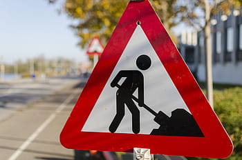 lavori stradali, strada, costruzione, traffico, Pericolo, costruzione della strada, segnaletica, avvertimento, cartello