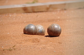 pétanque, hra, míče, písek, zvíře, hnědý, zvířecí shell