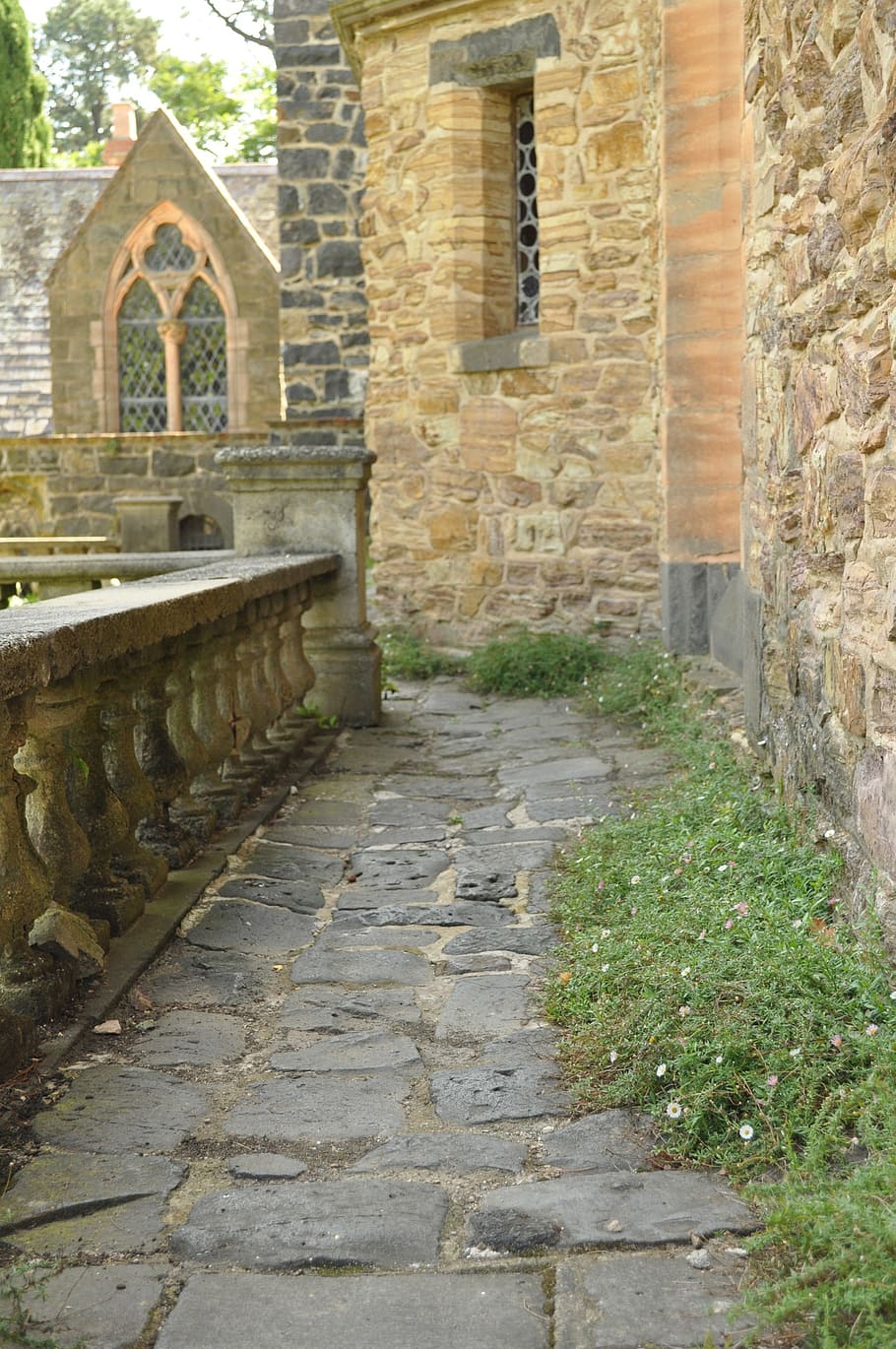 vecchio, rustico, Vintage ▾, medievale, Medioevo, pietra, ciottolo, castello, ciottoli di pietra, fantasia, sentiero