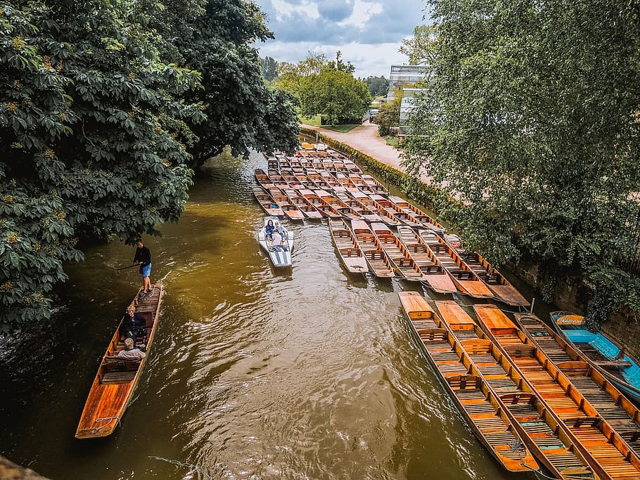 boat, canal, rive, oxford, nautical Vessel, river, water, travel