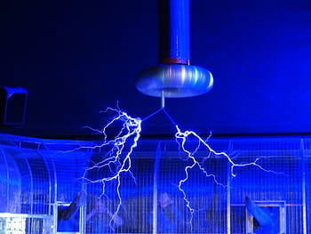 gray, electronic, device, lightning, flash, tesla coil, experiment, high voltage, experimental physics, demonstration, show