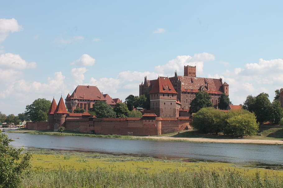 malbork, landscape, castle