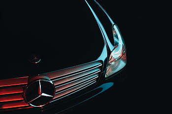 ruostumaton, teräksinen mercedes-benz auton säleikkö, ruostumaton teräs, Mercedes-Benz, auto, ristikko, maa-ajoneuvo, musta väri, kuljetus, nopeus, ylellisyys