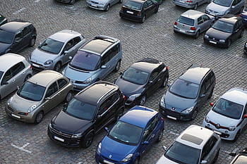 veicoli a colori assortiti, posteggio, giorno, parcheggio, Autos, veicoli, traffico, città, parco, auto, mezzi di trasporto