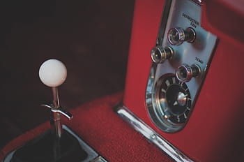 untitled, rød, årgang, bil, indre, skifteknap, automotive, Målestok, gammeldags, tæt på, retro stylet