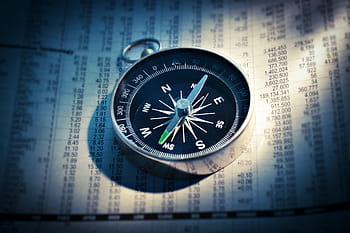 写真、 グレー、 コンパス、 白、 ラベル付き、 紙、 新聞、 金融、 方向、 ビジネス、 アドバイザー