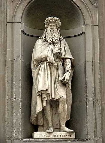 leonardo davinci statue, Leonardo Da Vinci, Firenze, kunstværk