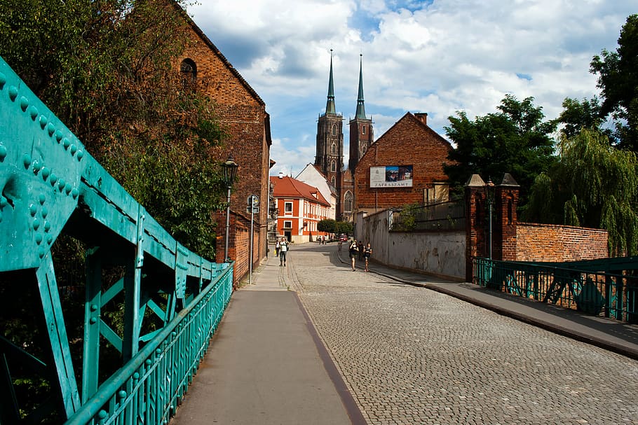 wroclaw, písek ostrov, historické staré město, Slezsko