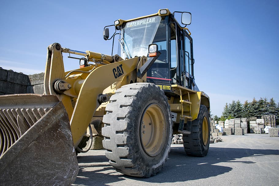 wheel loader, caterpiller, industry, quarry, construction, machine, nature, vehicle, hard, machines, stone