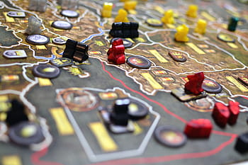 tilt, shift, lens, photography, black, yellow, circuit, board, board game, play, strategy