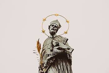 socha, náboženský, osoba, muž, hospodářství, krucifix, john nepomuk, katolík, náboženství, koruna, ženská podobnost