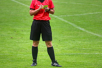 sárga kártya, jegyzet, futball, játékvezető, sárga, büntetés, női, hivatalos, Sport, játék, ref
