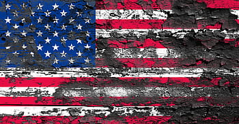 zvadlý, vlajka, Amerika, dřevěné tapety, usa, americký, starý, zvětralý, státy Ameriky, pruhy, hvězda