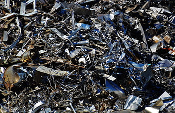 blue, steel frame lot, iron, scrap, scrap metal, scrap iron, recycling, metal, old, junkyard