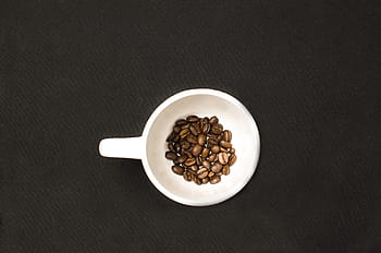 grains de café, des haricots, marron, café, infusion de café, tasse, ingrédient, Ingrédients, minimal, minimaliste, simple