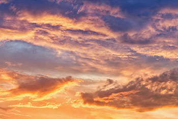 sky, golden, hour, sunset, nature, dawn, dusk, summer, clouds, weather, bright