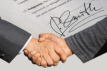 podpis, smlouva, potřesení rukou, handshake, dohoda, partnerství, ruka, muž, spolupráce, Pozadí, člověk