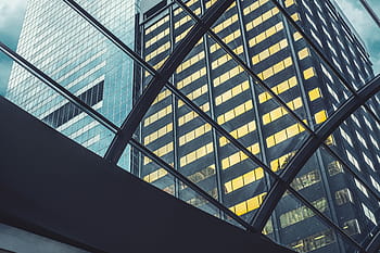 city buildings, windows, low, light, City, buildings, low light, architecture, building, window, urban Scene