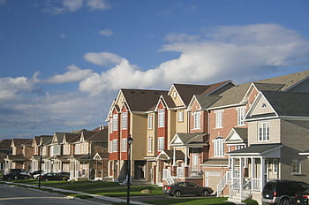 beige, concrete, houses, daytime, house, townhouse, building, neighborhood, realtor, apartment, architecture