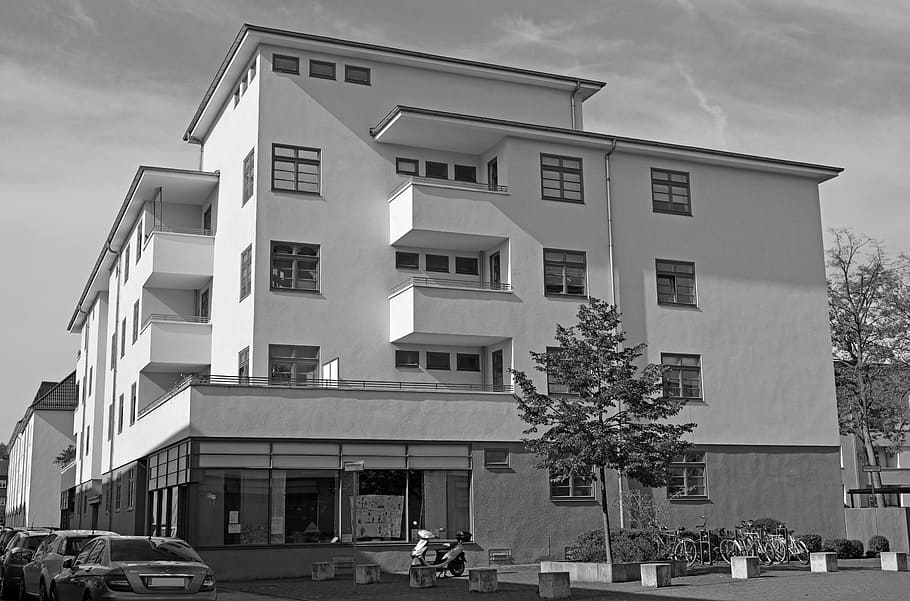 bauhaus, architecture, cologne, book forest, building, world heritage, monument, historic preservation, city, urban, places of interest
