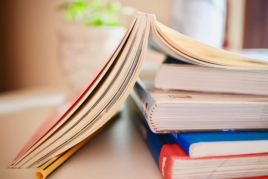 selective, focus photo, softbound books, white, surface, Books, Reading, Culture, Book, Library, publishers