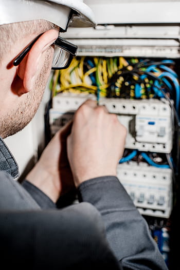 muž, nošení, Černá, s dlouhým rukávem, košile, detailní, fotografování, elektrikář, elektrický, elektřina, pracovník