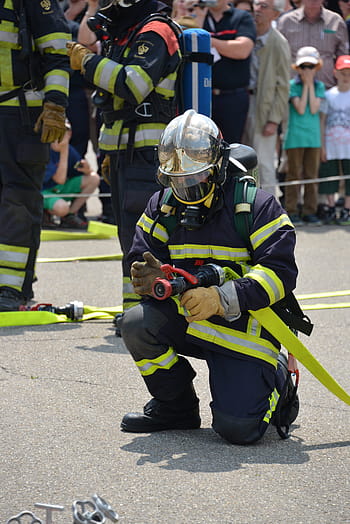 Φωτιά, αναπνευστική προστασία, feuerloeschuebung, πυροσβέστες, διαγράφω, αναπνευστικές συσκευές, χρήση, πυροσβέστης, διαγραφή της άσκησης, μάρκα, πυρόσβεση