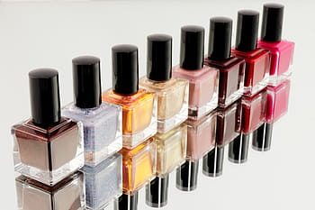 otto, assortito, chiodo, polacco, bottiglie, manicure, pedicure, cosmetici, kosmetikstudio, cura, unghie
