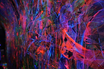 světla, záře, neon, světelný, zeď, graffiti, abstraktní, pozadí, vícebarevné, vzor, fraktální