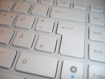 keyboard, chiclet keyboard, keys, input device, periphaerie, white, computer