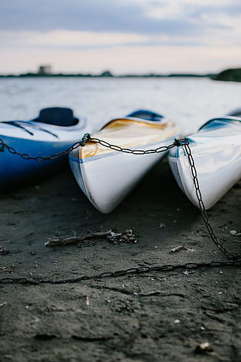 agua, lago, muelle, barco, caminar, canoa, kayak, de madera