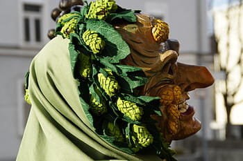 tettnang, hops, figure, fool, haestraeger, carnival, fools jump, panel, haes, fasnet, move