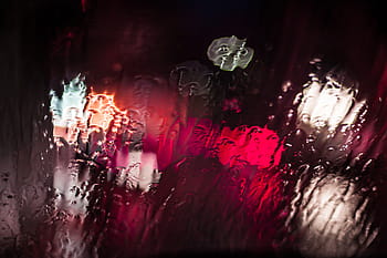 wet glass window, glass, rain, water, bokeh, unsharp, washy, weather, rainy, backgrounds, abstract