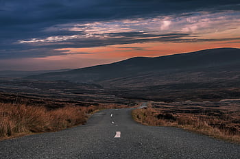 rural, route, paysage, destination, Voyage, conduite, chaussée, asphalte, terrain, la nature, en plein air