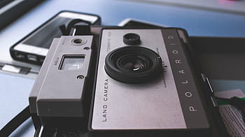 Polaroid, Fotoaparát, objektiv, fotografování, vinobraní, stará škola, objekty, technologie