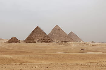 Egypt, pyramidy, písek, poušť, krajina, starověk, cestovat, gizeh, archeologie, Dějiny, velbloud