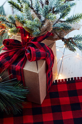 di stagione, sfondi, Natale, nastro, pino, albero, festivo, vacanza, rosso, allegro, sfondo