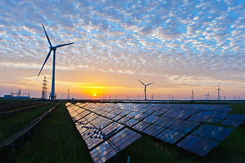 windmills, solar, panel boards, electricity, sun, wind, forces of nature, resources, solar energy, turbine, fuel and Power Generation