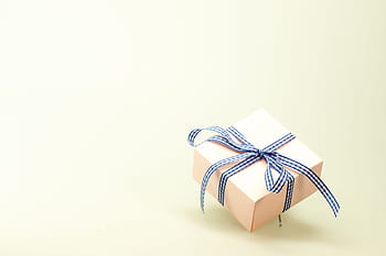 beige, gift box, black, white, ribbon, gift, made, surprise, loop, christmas, festival
