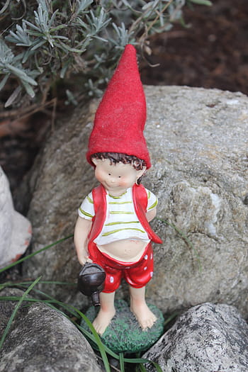 imp, Gnome, zahrada, jsou, legrační, zahradní trpaslík, tkanina, postava, trpaslíci, les, děti