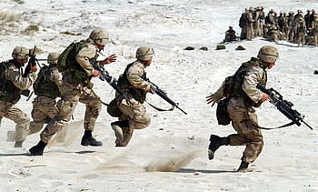 soldater, hvid, sand, dagtimerne, militær, USA, våben, krig, kæmpe, forsvar, strøm