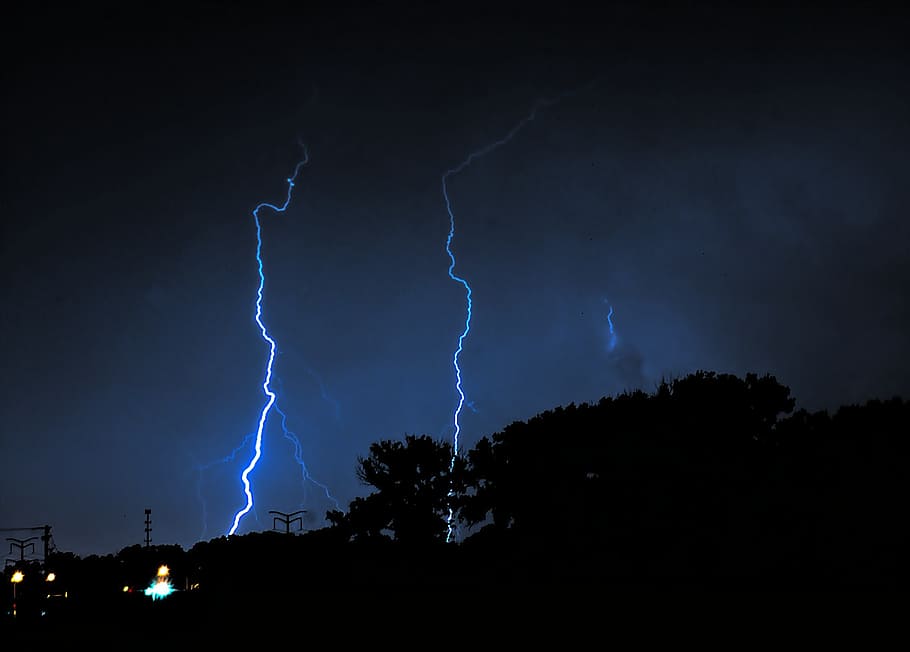 časosběrné fotografování, bouřka, Blesk, bouřlivý, hrom, Příroda, počasí, nebezpečí, Napájení, noc, silný