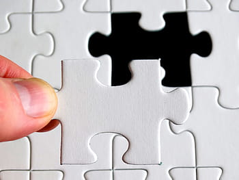 white jigsaw puzzle, puzzle, last particles, piece, demarcation, exact fit, last element, insert, solution, jigsaw Puzzle, part Of