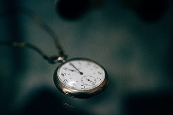 round pocket, watch, displaying, 11:00, white, gold, pocket, clock, time, close-up, indoors