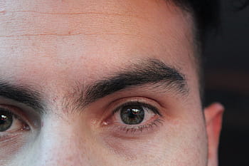 occhio, macro, sopracciglio, maschio, viso, parte, una persona, occhio umano, guardando la fotocamera, ritratto, avvicinamento