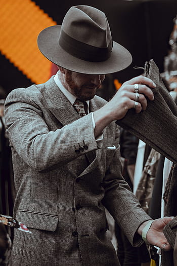 people, man, guy, coat, suits, clothing, tuxedo, hat, fashion, shopping