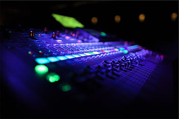 šedý audio mixer, makro, výstřel, Zvuk, mixéru, dj, zařízení, technologie, výrobce, hudba, zvukový mixér