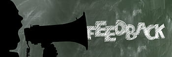 silhouette, man, holding, megaphone, feedback text, office, feedback, exchange of ideas, business, meeting, debate